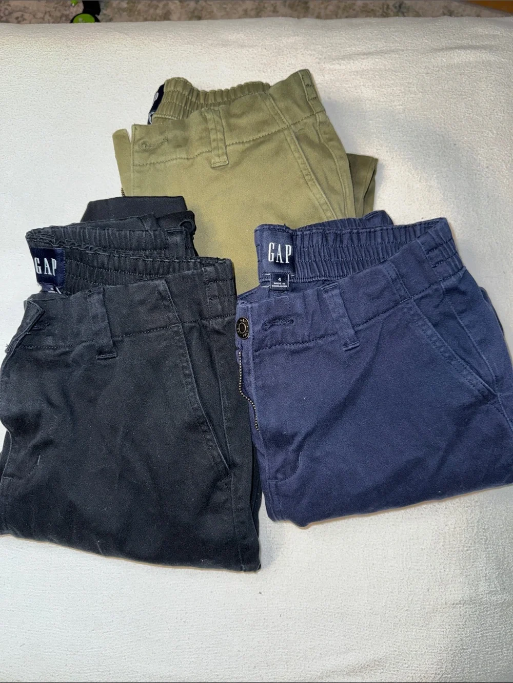 GAP Women’s Casual Twill Pants - Black, Navy, Olive